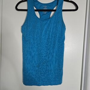 Danskin Turquoise Leopard Women's Tank Top